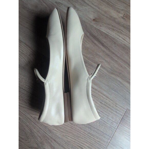 Aeyde Uma White Creamy Nappa Leather Mary Jane Flats Womens 8 EU 39 - Picture 11 of 14